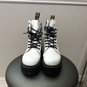 White Platform Doc Martens size 9